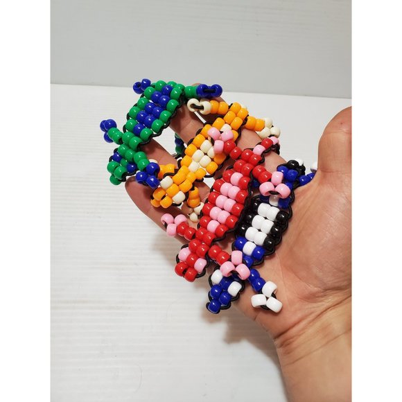 Pony Bead Lizard Keychain. Animal Keychain. Best Friend Keychain. Throwb… - Picture 9 of 9